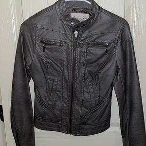 Green leather jacket